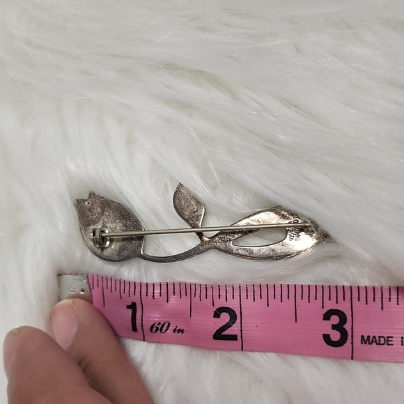 Tulip pin 925 vintage pin - Picture 4 of 4